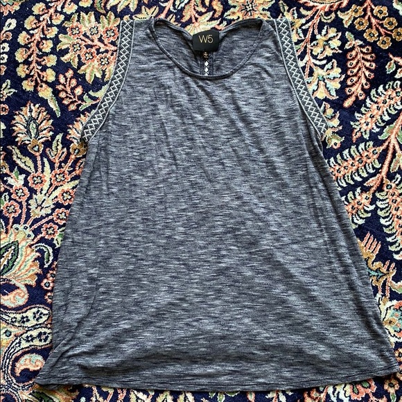 W5 Tops - Embroidered tank